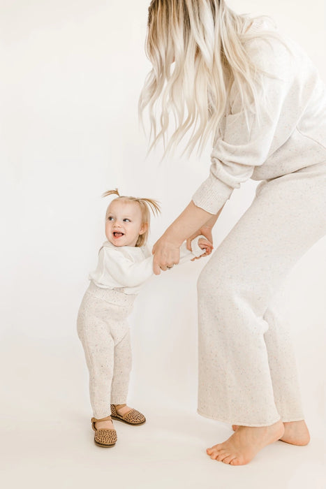 Knit Suspender Pants - Sprinkle