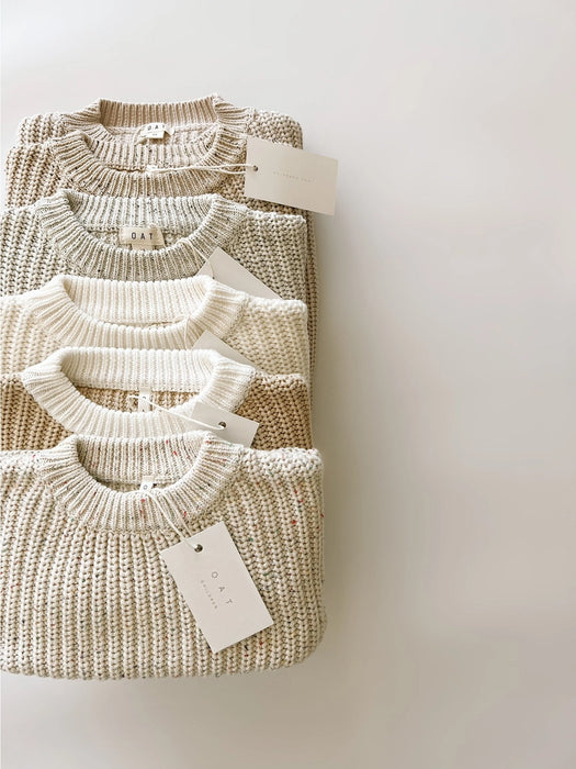 Chunky Sweater - Oat Fleck