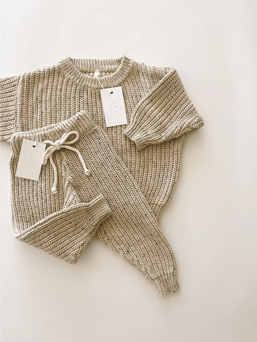 Chunky Sweater - Oat Fleck
