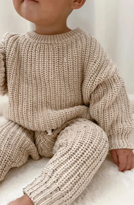 Chunky Sweater - Oat Fleck