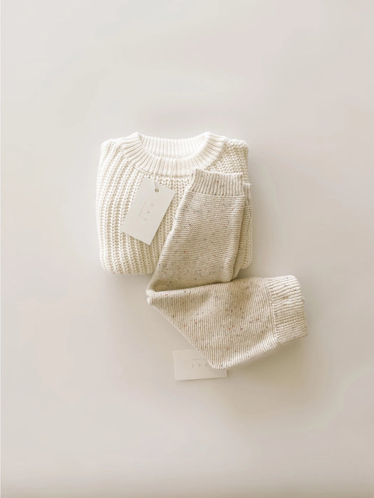 Knit Suspender Pants - Sprinkle