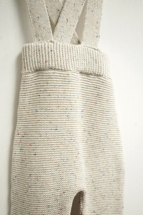 Knit Suspender Pants - Sprinkle