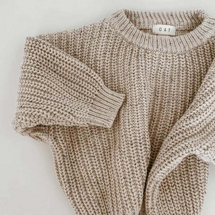 Chunky Sweater - Oat Fleck
