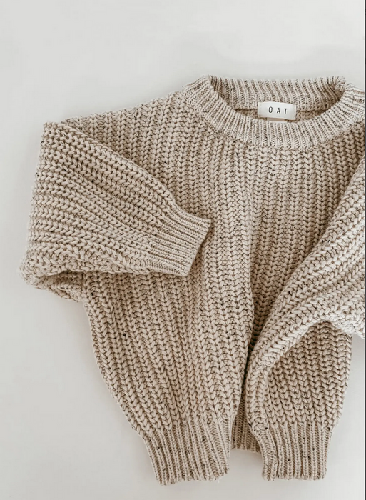 Chunky Sweater - Oat Fleck