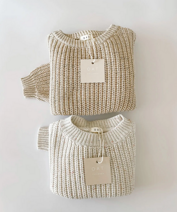 Chunky Sweater - Oat Fleck