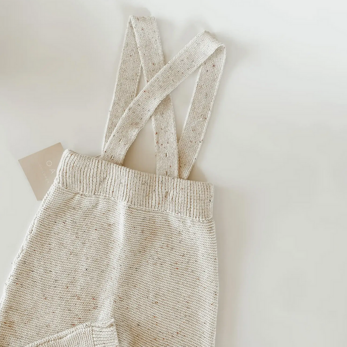 Knit Suspender Pants - Sprinkle