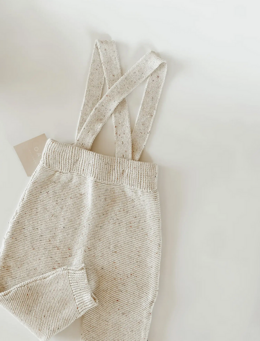 Knit Suspender Pants - Sprinkle