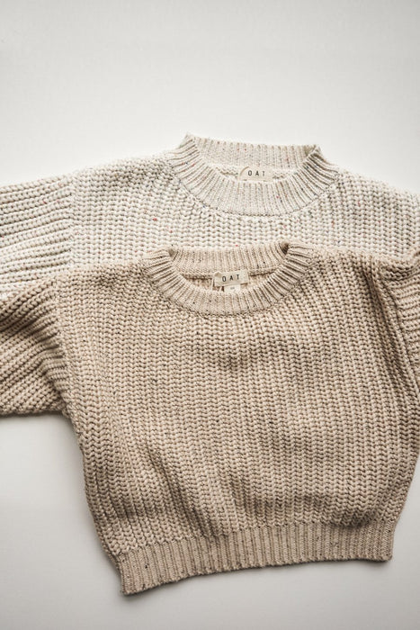 Chunky Sweater - Oat Fleck