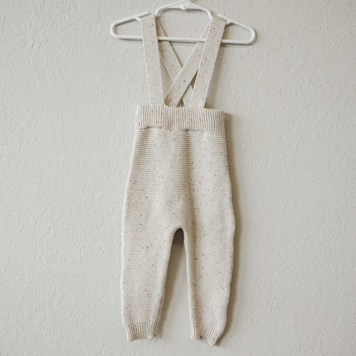 Knit Suspender Pants - Sprinkle