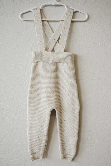 Knit Suspender Pants - Sprinkle