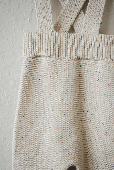 Knit Suspender Pants - Sprinkle