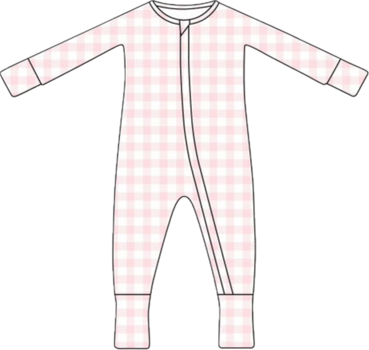Bamboo Zip Pajamas | Pink Sugar
