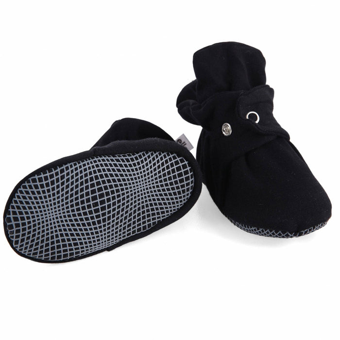 Organic Cotton Booties - Black