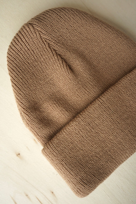 Organic Cotton Beanie - Brown