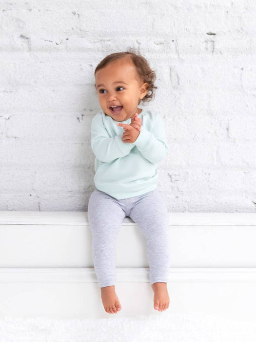 Organic Baby and Kids Classic Leggings - Heather Grey