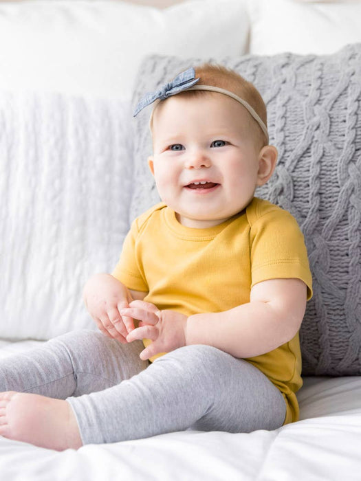Organic Baby and Kids Classic Leggings - Heather Grey