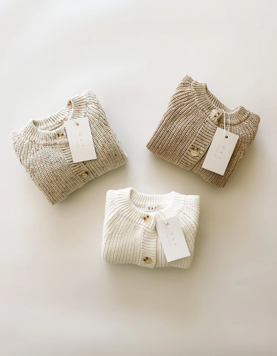Chunky Knit Playsuit - Powder