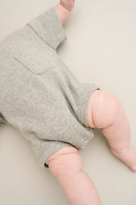 Stormy Waffle Pocket Romper