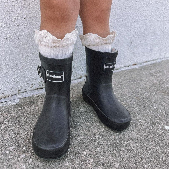 Kids Rain Boots - Black
