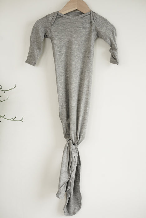 Knotted Sleep Gown - Grey