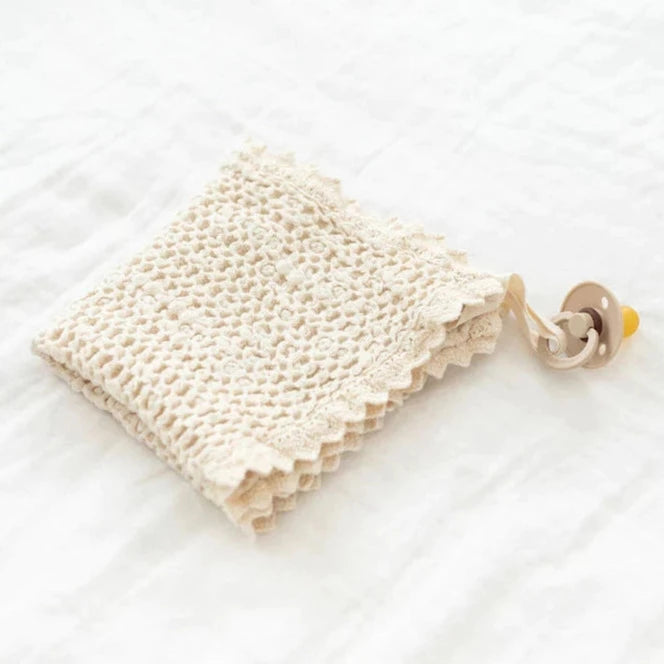 cozy waffle lovie | mini - milk