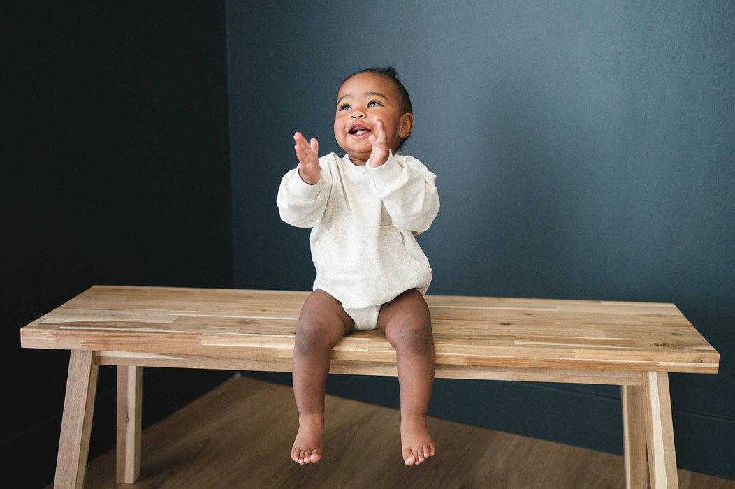 Oatmeal Sweatshirt Romper