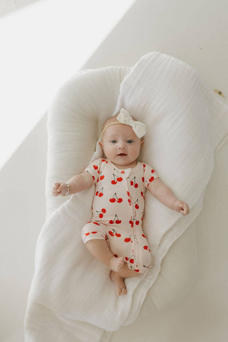 Bamboo Zip Shortie | Cherry Orchard