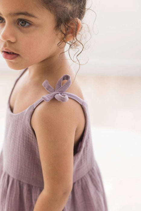 Sleeveless Bow Strap Dress | Lilac