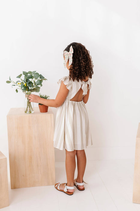 Costal Stripes | Tie Back DRESS