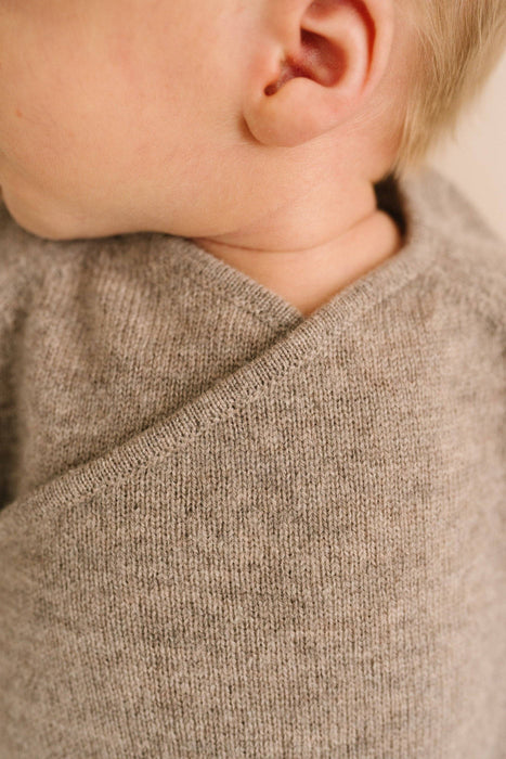 Taupe Wool Kimono Romper