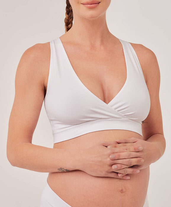 Women’s Maternity Nursing Bralette - White
