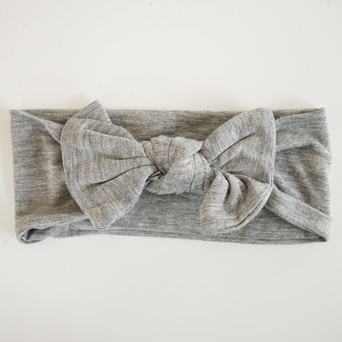 Knotted Bow - Grey