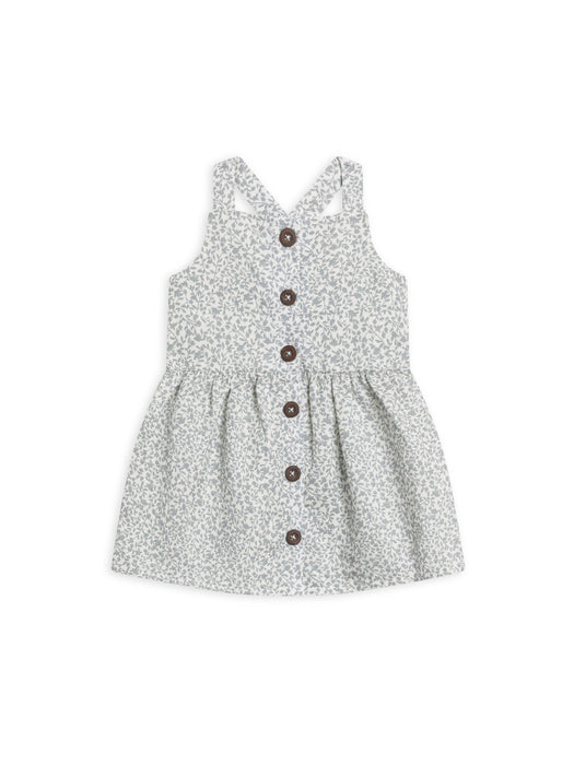 Baby and Kids Paloma Linen Button Front Dress - Edna Floral