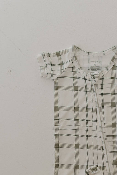 Bamboo Zip Shortie | Picnic Plaid