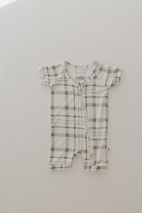 Bamboo Zip Shortie | Picnic Plaid