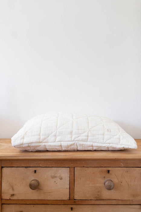 Quilted Pillowcase - Natural