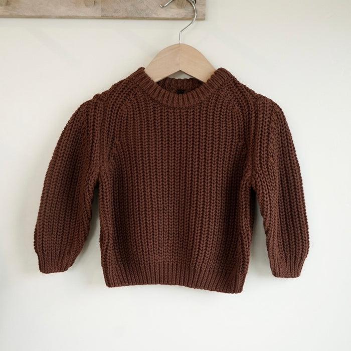 Kids Chunky Knit Sweater - Ginger