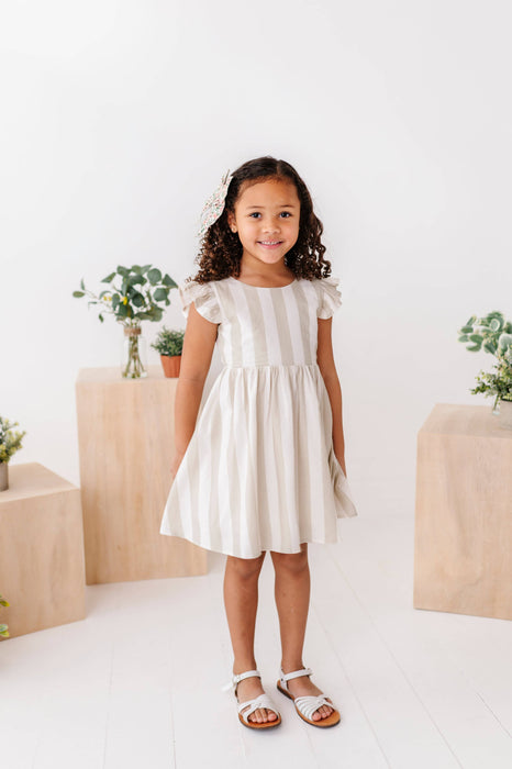 Costal Stripes | Tie Back DRESS