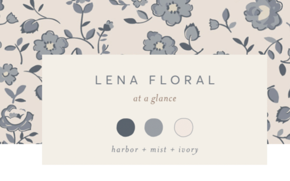 Organic Baby Swaddle Blanket - Lena Floral