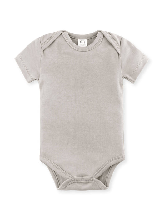 Organic Baby Short Sleeve Classic Bodysuit - Stone