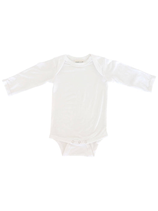 Long Sleeve Bodysuit, White