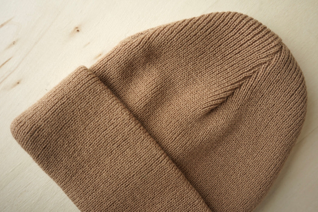 Organic Cotton Beanie - Brown