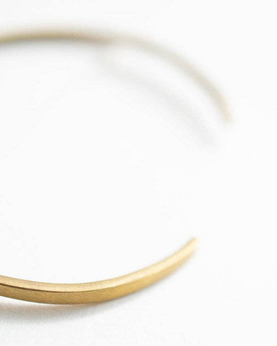 Minimal Matte Brass Cuff