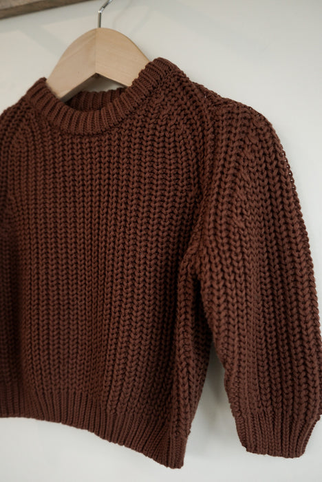 Kids Chunky Knit Sweater - Ginger