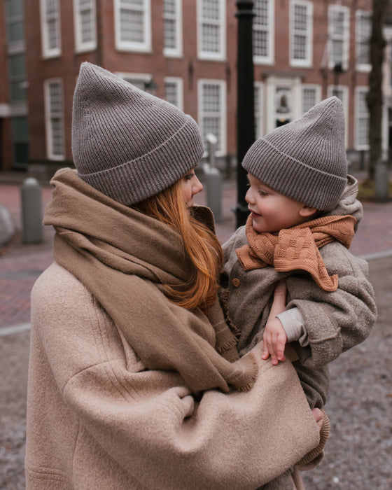 Fonzie Merino Wool Beanie - Otter