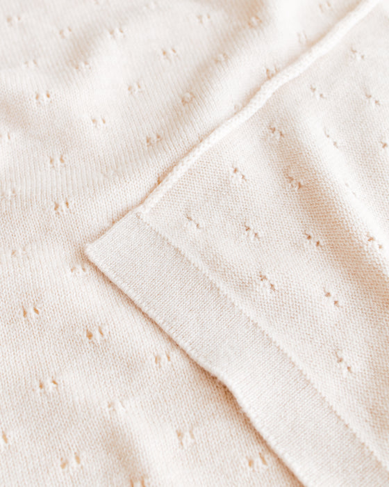 Bibi Merino Wool Blanket - Cream