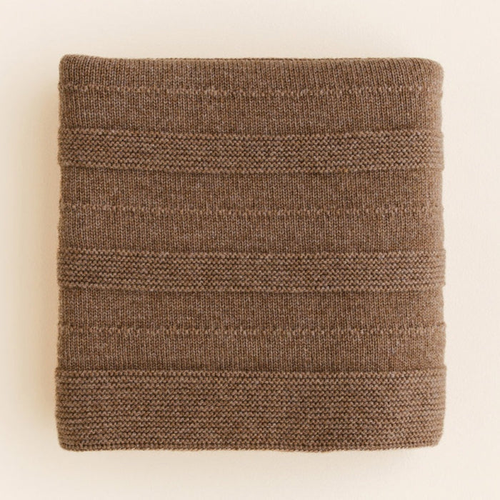 Holly Merino Wool Blanket - Walnut