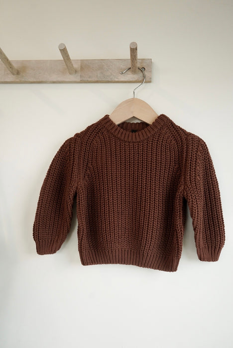 Kids Chunky Knit Sweater - Ginger