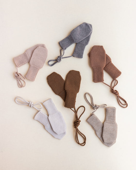 Fiza Merino Wool Mittens - Sand