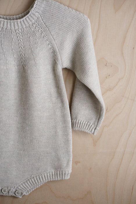 Knit Bodysuit - Heather Grey
